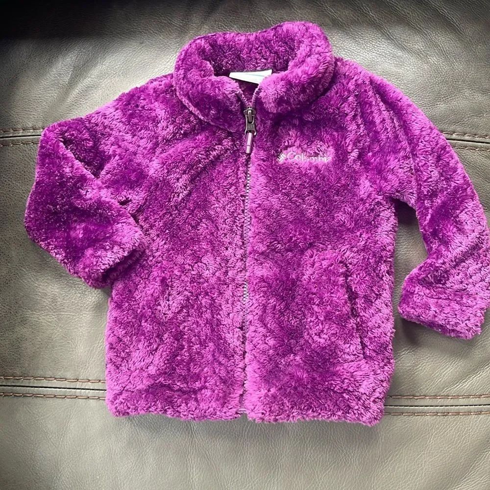 Columbia purple Benton II interchange Sherpa fleece FullāZip Hooded Jacket